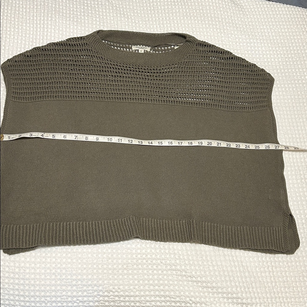 Max Studio Forest Green Knit Top - Picture 6 of 7